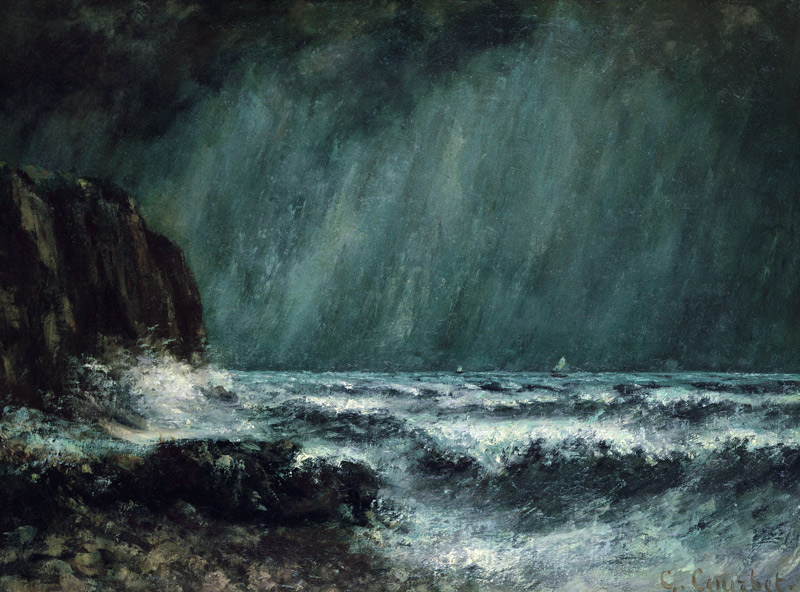 Storm at Sea de Gustave Courbet