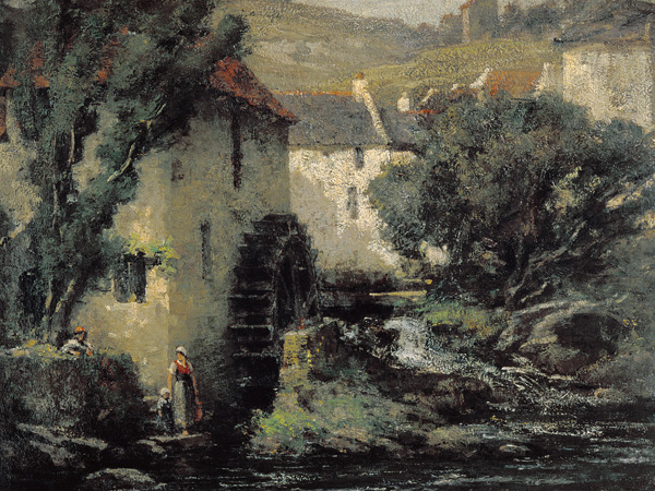 Watermill de Gustave Courbet