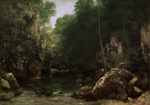 Brook of Puits noir de Gustave Courbet