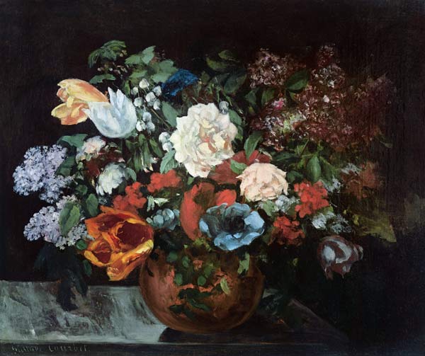 Bouquet of Flowers de Gustave Courbet