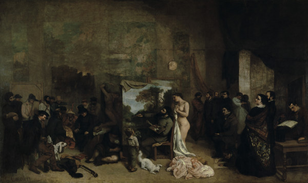 Courbet / L Atelier / 1855 de Gustave Courbet