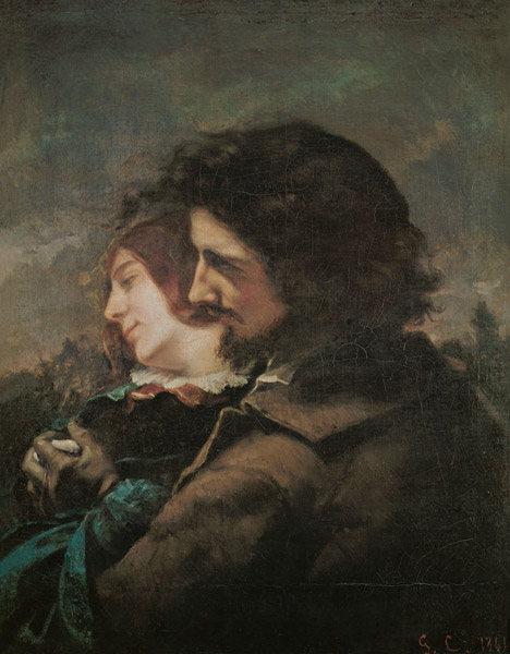 The lovers de Gustave Courbet