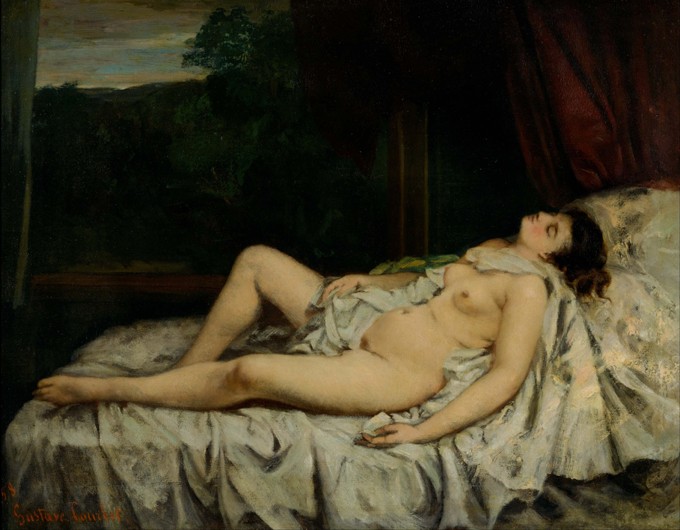 Sleeping Nude de Gustave Courbet