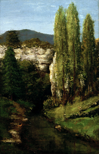 Loue in Jura Mountains de Gustave Courbet