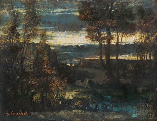 Evening Landscape de Gustave Courbet