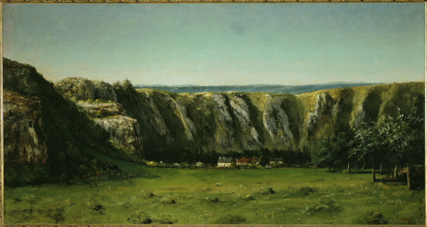 Landscape near Flagey de Gustave Courbet