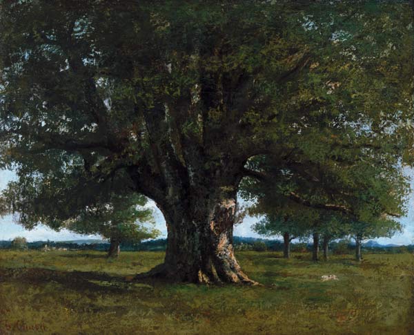 El roble de flagey de Gustave Courbet