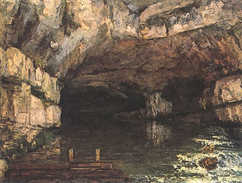 The grotto of the Loue de Gustave Courbet