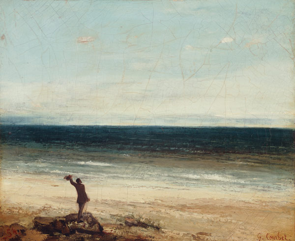 La costa de Palavas de Gustave Courbet