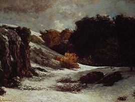 Herbstschnee de Gustave Courbet