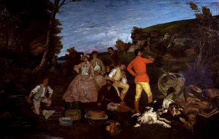 The Huntsman's Picnic de Gustave Courbet
