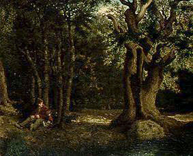 In the woods of Fontainebleau with the Béranger oa de Gustave Courbet