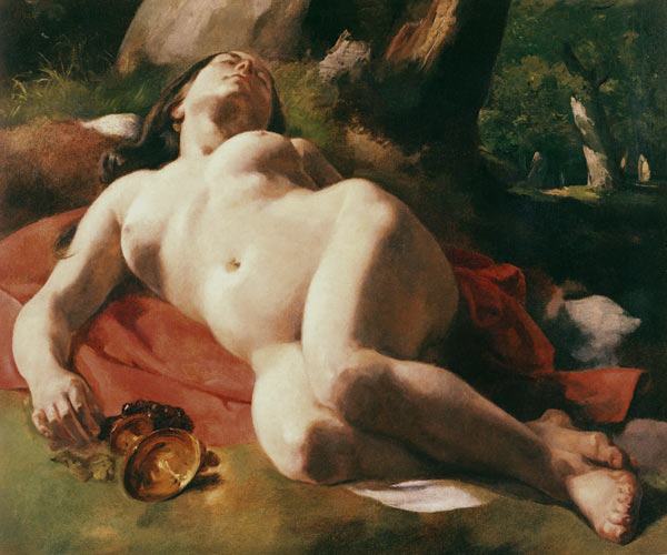 La Bacchante, c.1844-47 de Gustave Courbet