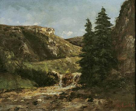 Landscape near Ornans de Gustave Courbet