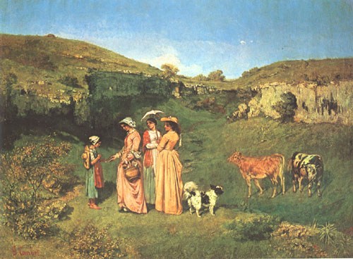 Le's demoiselles de village de Gustave Courbet