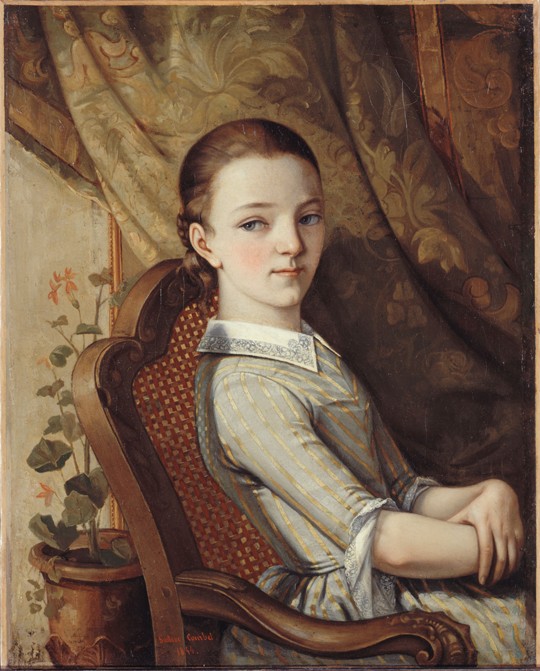Portrait of Juliette Courbet de Gustave Courbet