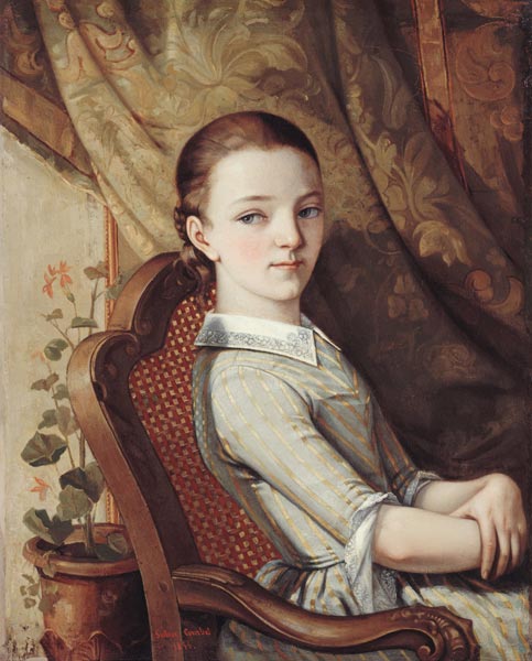 Portrait de Juliette Courbet de Gustave Courbet
