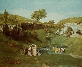 The beautiful the village one. de Gustave Courbet