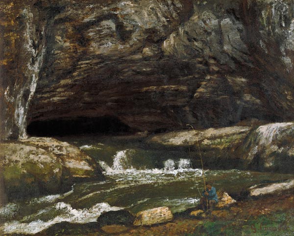 The Source of the Loue or La Grotte Sarrazine de Gustave Courbet