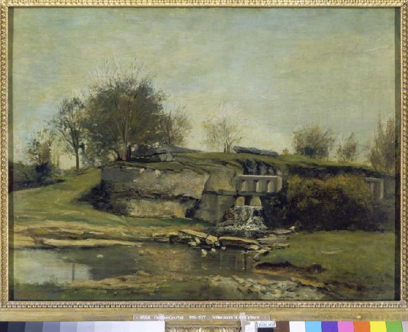 The quarry of Optevoz. de Gustave Courbet