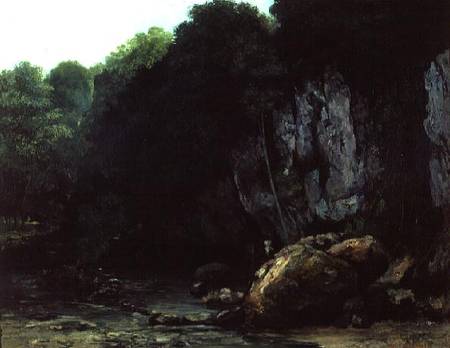 The Stream from the Black Cavern de Gustave Courbet
