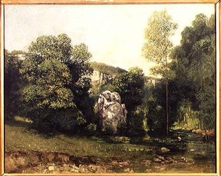 The stream of the Breme emerging from the Puits Noir de Gustave Courbet