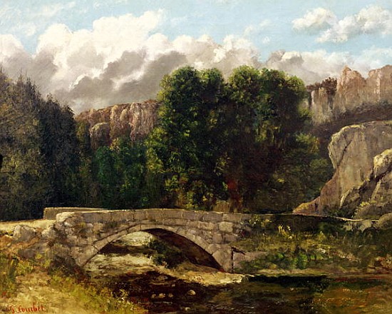 The Pont de Fleurie, Switzerland de Gustave Courbet