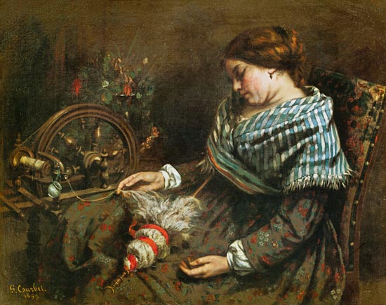 The Sleeping Embroiderer de Gustave Courbet