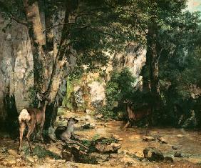 G.Courbet / Remise de chevreuils...1866