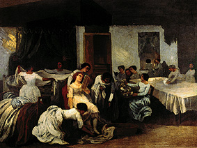 The toilet of the bride. de Gustave Courbet