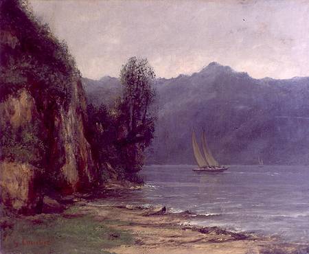 Vue du Lac Leman de Gustave Courbet