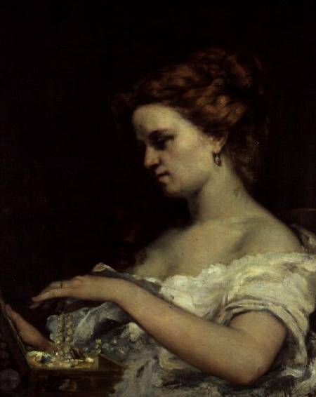 A Woman with Jewellery de Gustave Courbet