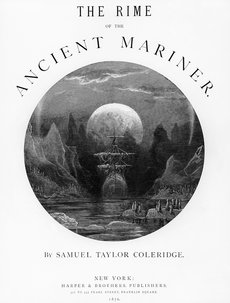 Title page from ''The Rime of the Ancient Mariner'' S.T. Coleridge,S.T. Coleridge, publishedHarper & de Gustave Doré