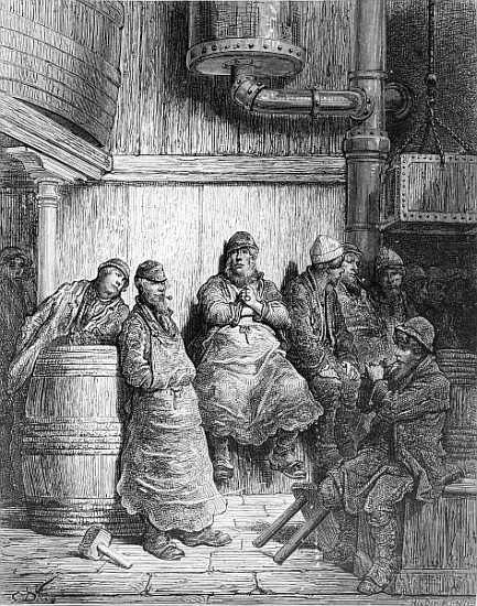 Brewers at Rest, from ''London, a Pilgrimage'', written by William Blanchard Jerrold (1826-94) & ; e de Gustave Doré
