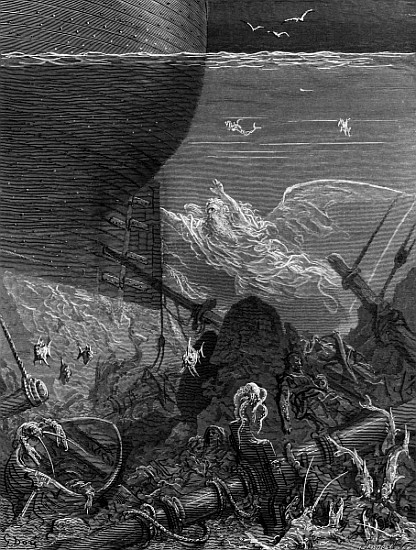 The Spirit that had followed the ship from the Antartic, scene from ''The Rime of the Ancient Marine de Gustave Doré