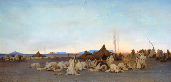 Evening Prayer in the Sahara de Gustave Guillaumet