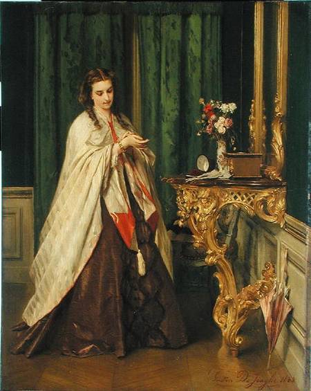 Woman at her Toilet de Gustave Leonard de Jonghe