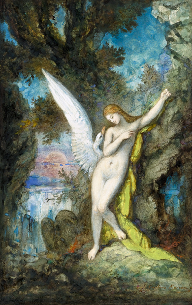 Leda and the Swan de Gustave Moreau