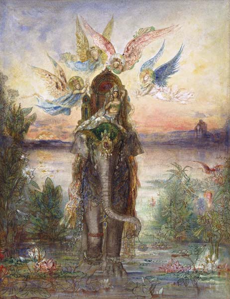 The Sacred Elephant (Péri) de Gustave Moreau