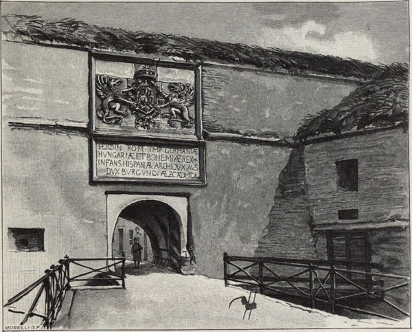 Tor der alten Festung in Komorn de Gyula (Julius) Háry