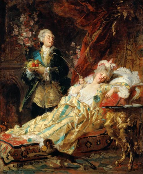 Louis XV and Madame Dubarry de Gyula (or Julius de) Benczur
