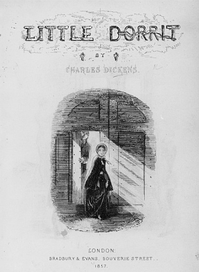Frontispiece to ''Little Dorrit'' Charles Dickens de Hablot Knight (Phiz) Browne