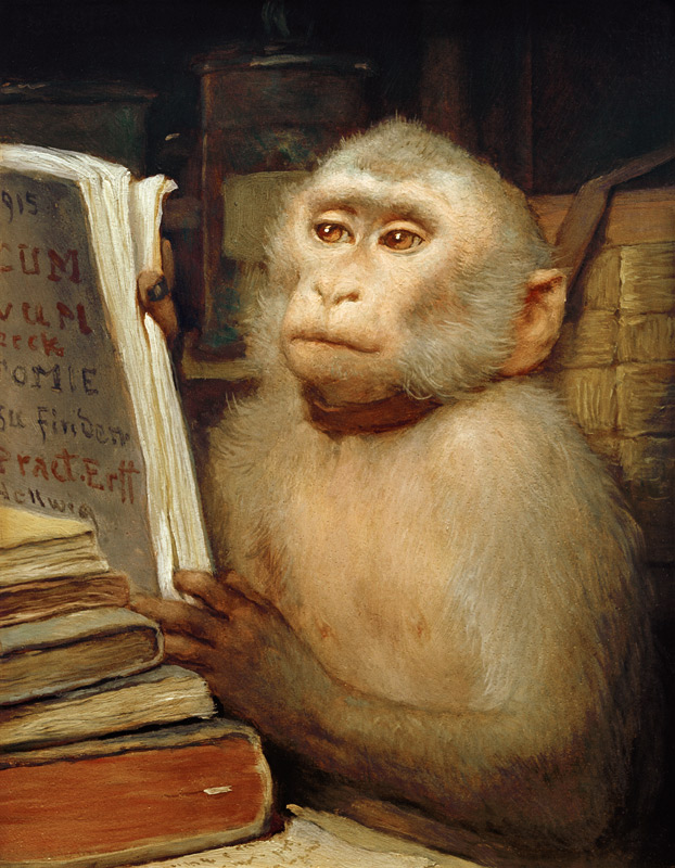 “Lesender Affe” de Haeckel Ernst