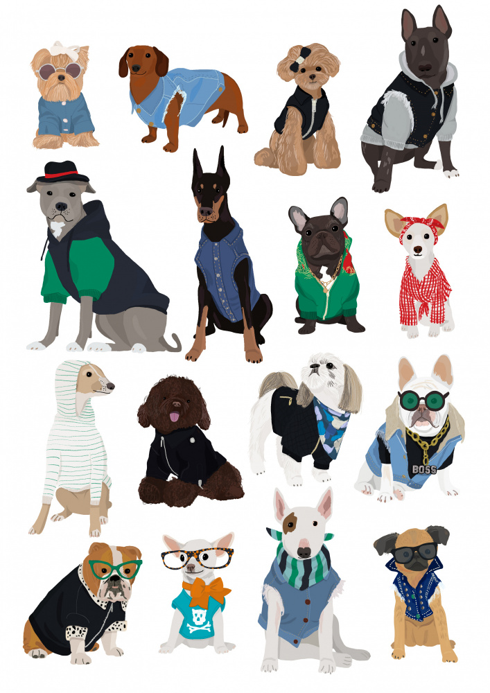 Cool Dog Print de Hanna Melin