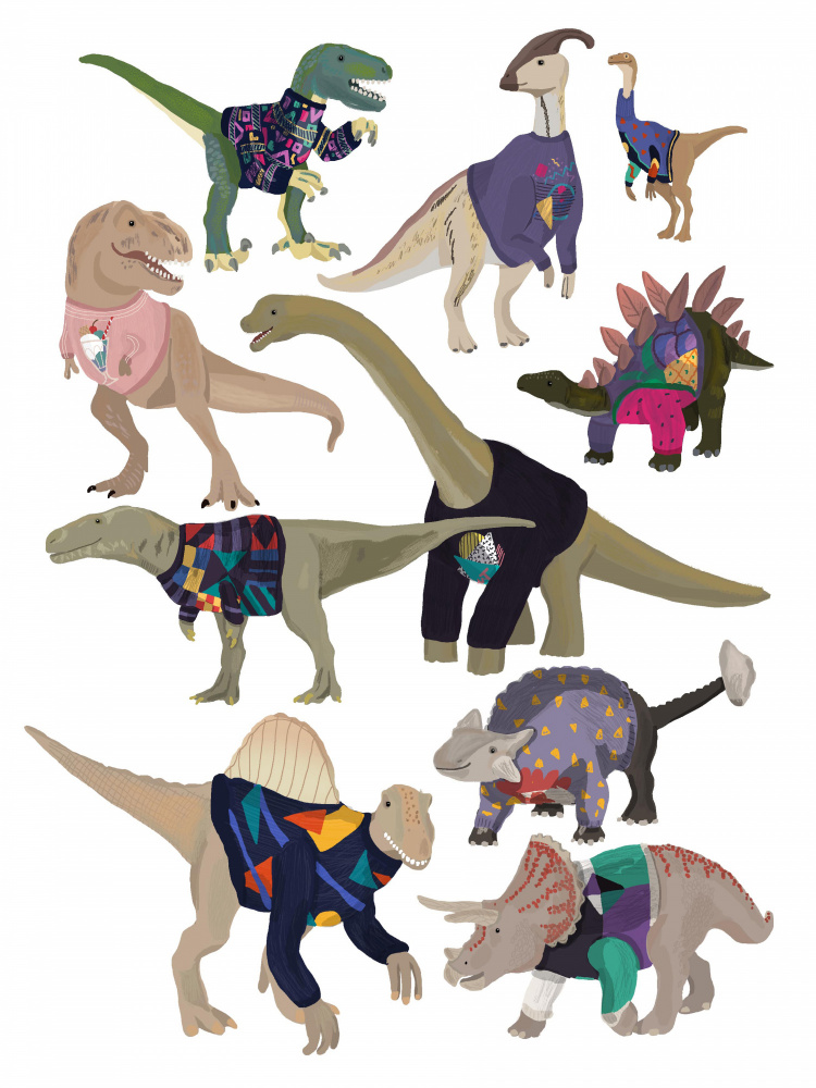 Dinosaurs In 80s Jumpers de Hanna Melin