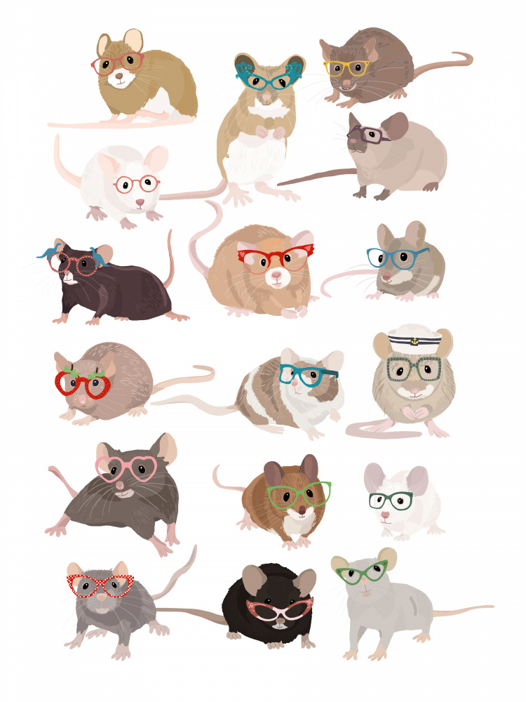 Mice In Glasses de Hanna Melin