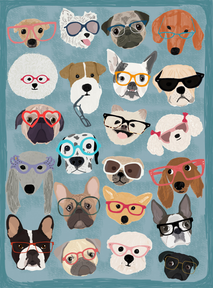 Puzzle Dogs In Glasses de Hanna Melin