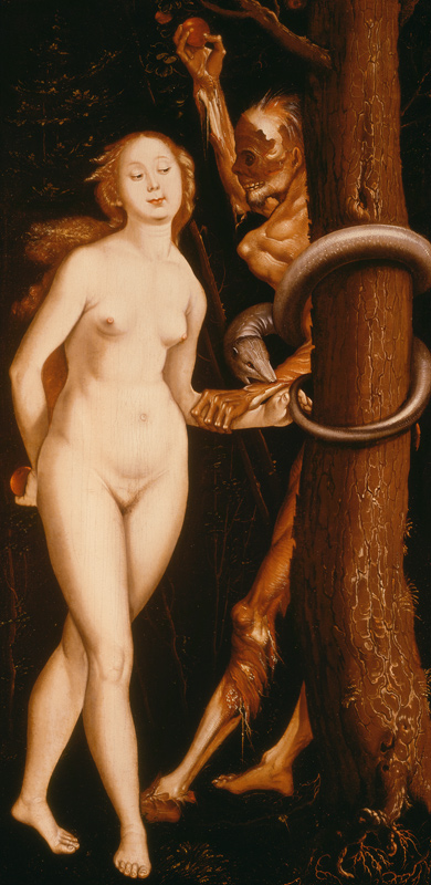 Eve, the Serpent and Death de Hans Baldung Grien