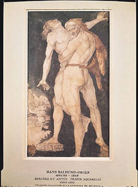 Hercules and Antaeus de Hans Baldung Grien