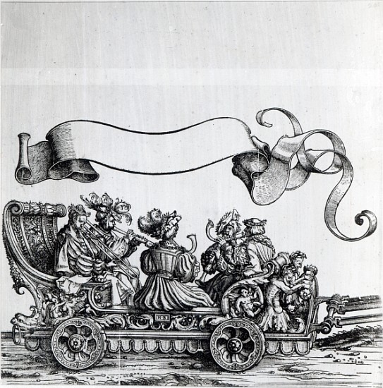 Scene from Maximilian''s Triumphal Procession, c.1516-18 de Hans Burgkmair